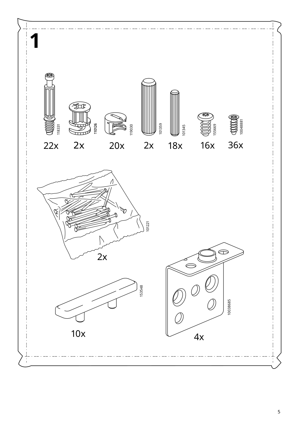 Assembly instructions for IKEA Malm 6 drawer dresser white | Page 5 - IKEA MALM 6-drawer dresser 705.762.11