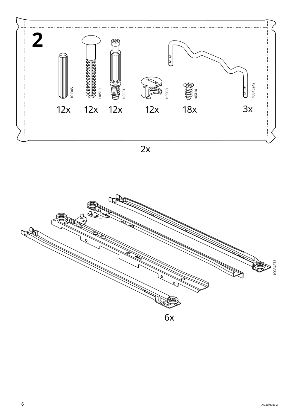 Assembly instructions for IKEA Malm 6 drawer dresser white | Page 6 - IKEA MALM 6-drawer dresser 705.762.11