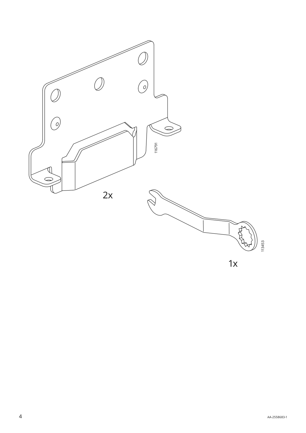 Assembly instructions for IKEA Malm bed frame black brown | Page 4 - IKEA MALM bed frame with mattress 295.445.34