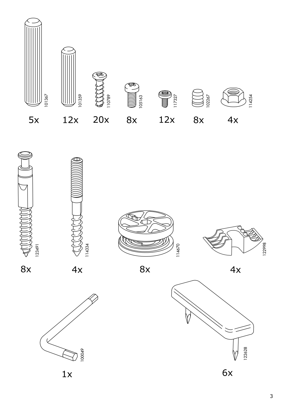 Assembly instructions for IKEA Malm bed frame white stained oak veneer | Page 3 - IKEA MALM bed frame 590.273.90