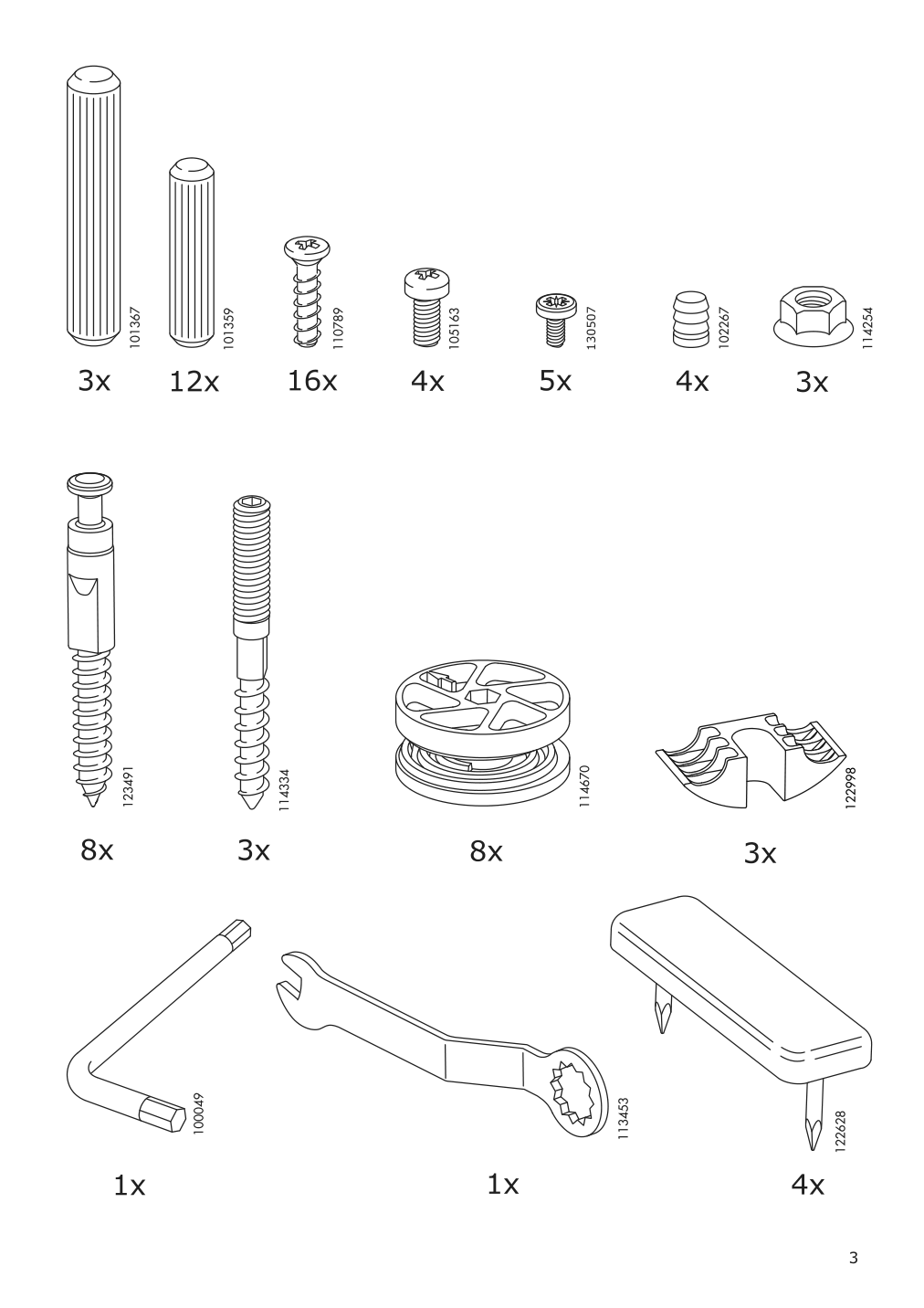 Assembly instructions for IKEA Malm bed frame gray stained | Page 3 - IKEA MALM bed frame 493.857.70