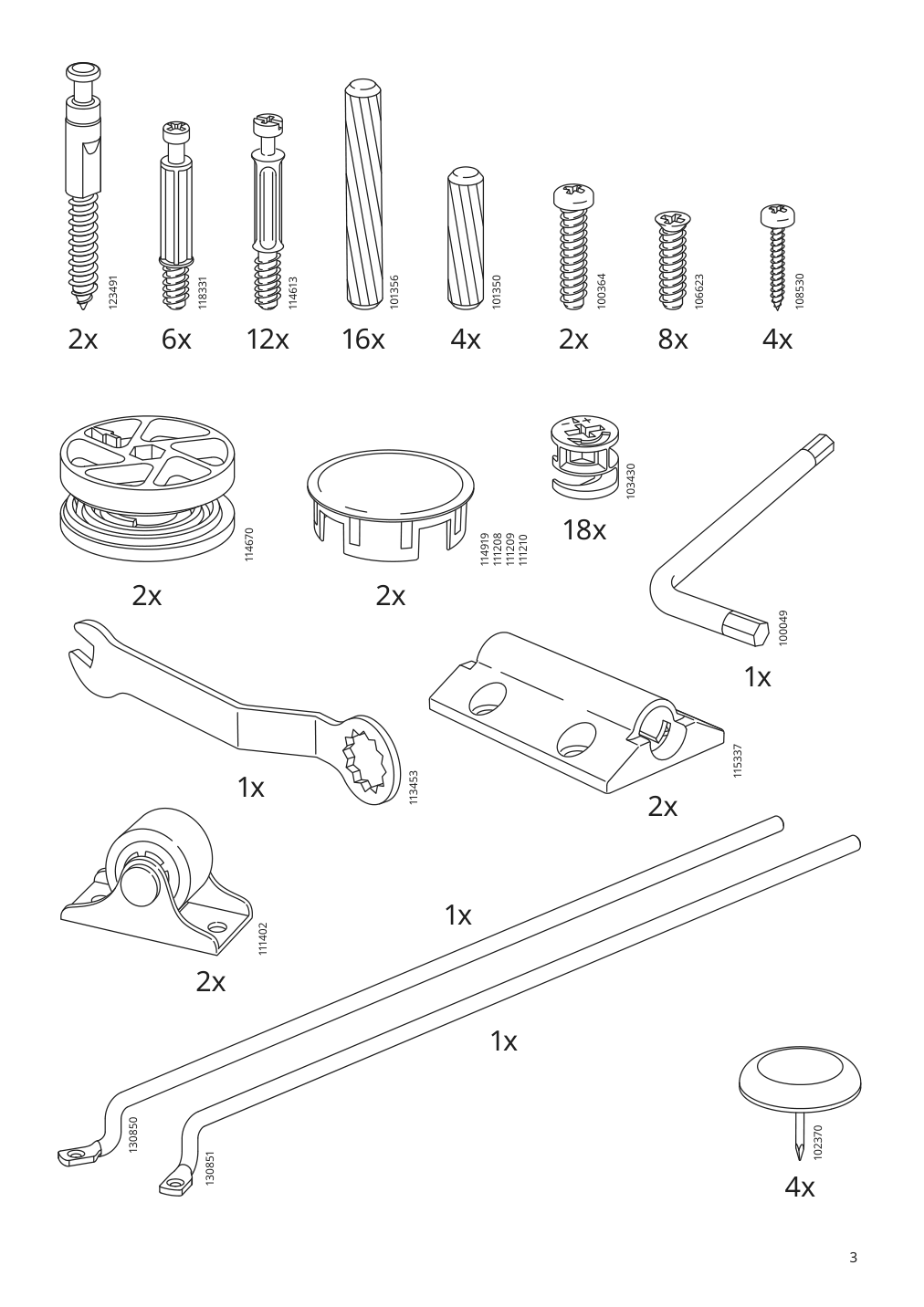 Assembly instructions for IKEA Malm desk with pull out panel black brown | Page 3 - IKEA MALM desk with pull-out panel 602.141.83