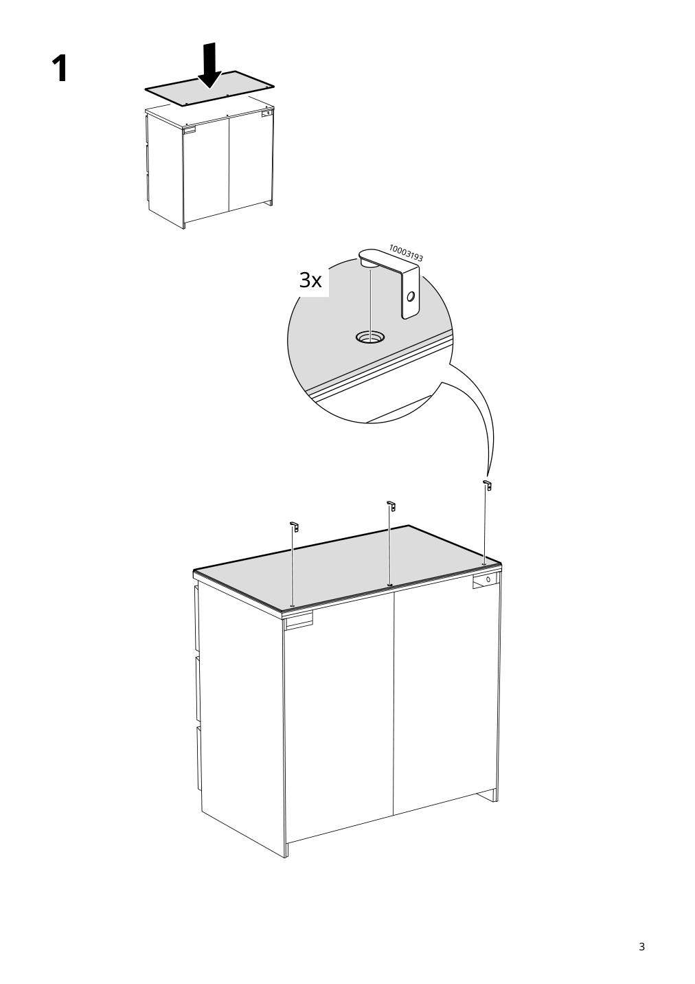 Assembly instructions for IKEA Malm glass top white | Page 3 - IKEA MALM glass top 404.299.76