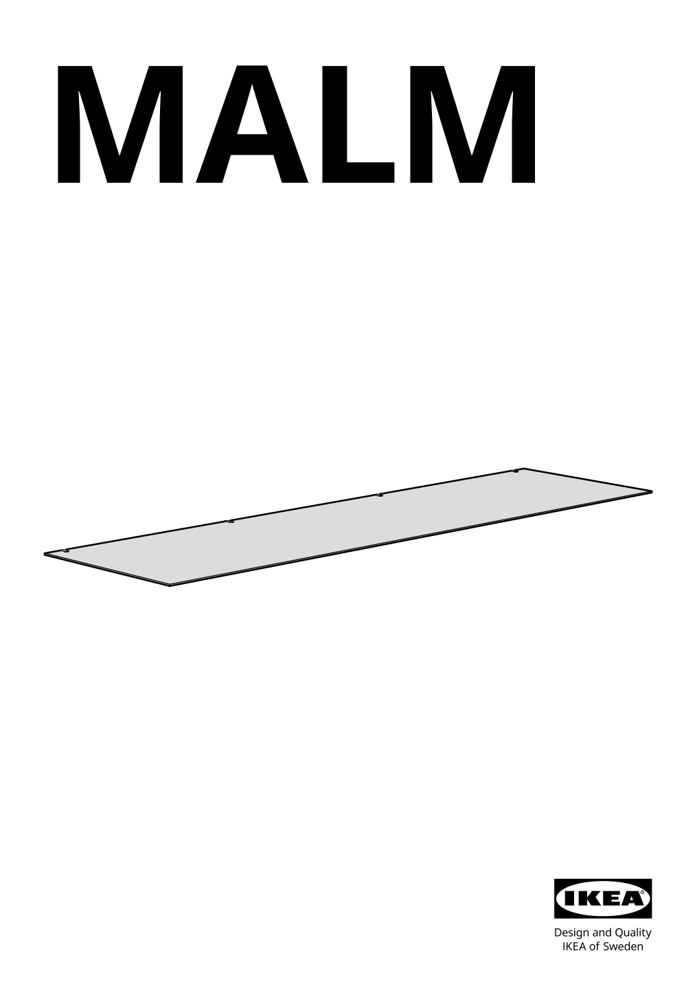 Assembly instructions for IKEA Malm glass top white | Page 1 - IKEA MALM glass top 704.299.70