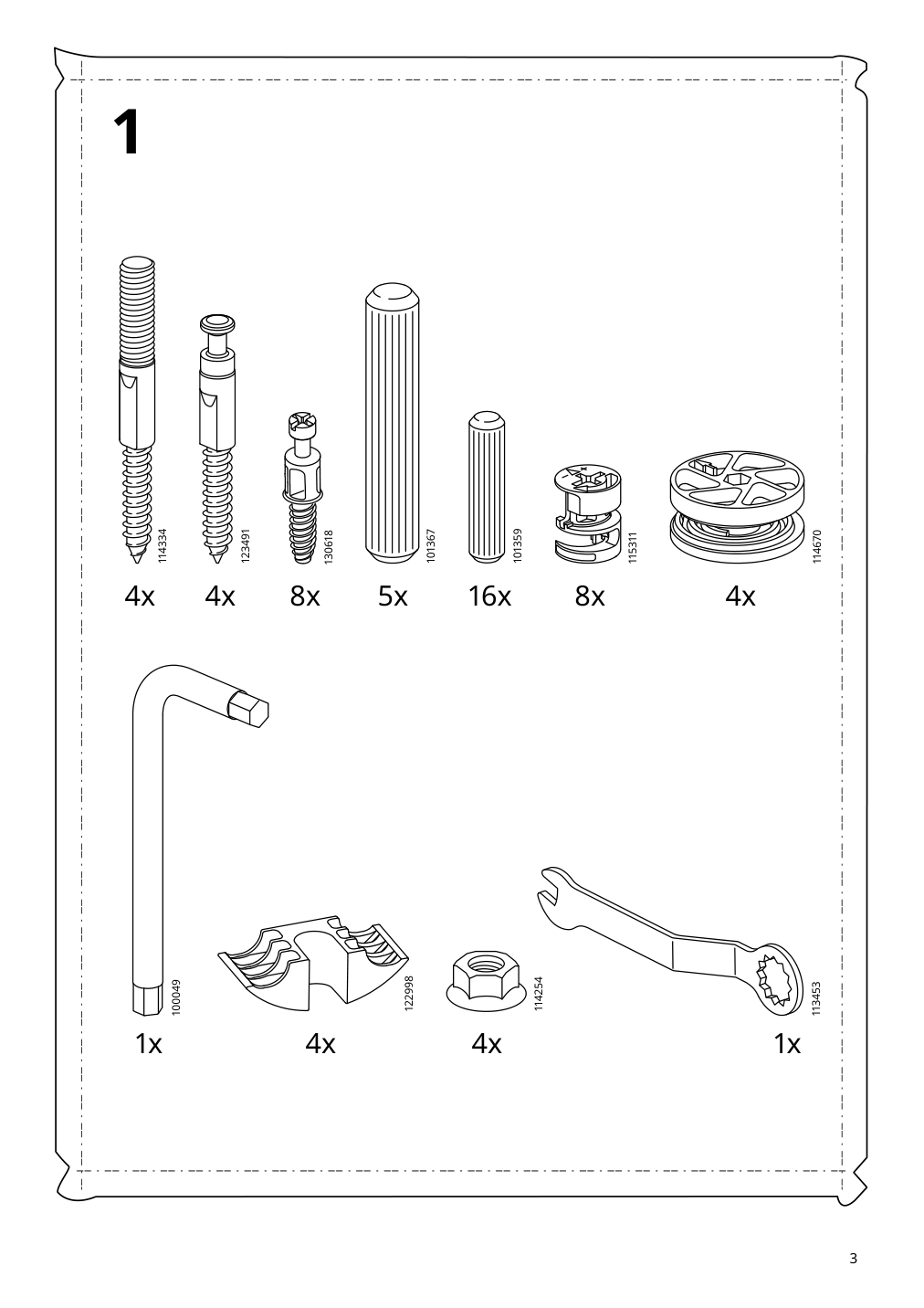 Assembly instructions for IKEA Malm storage bed black brown | Page 3 - IKEA MALM storage bed 704.048.04