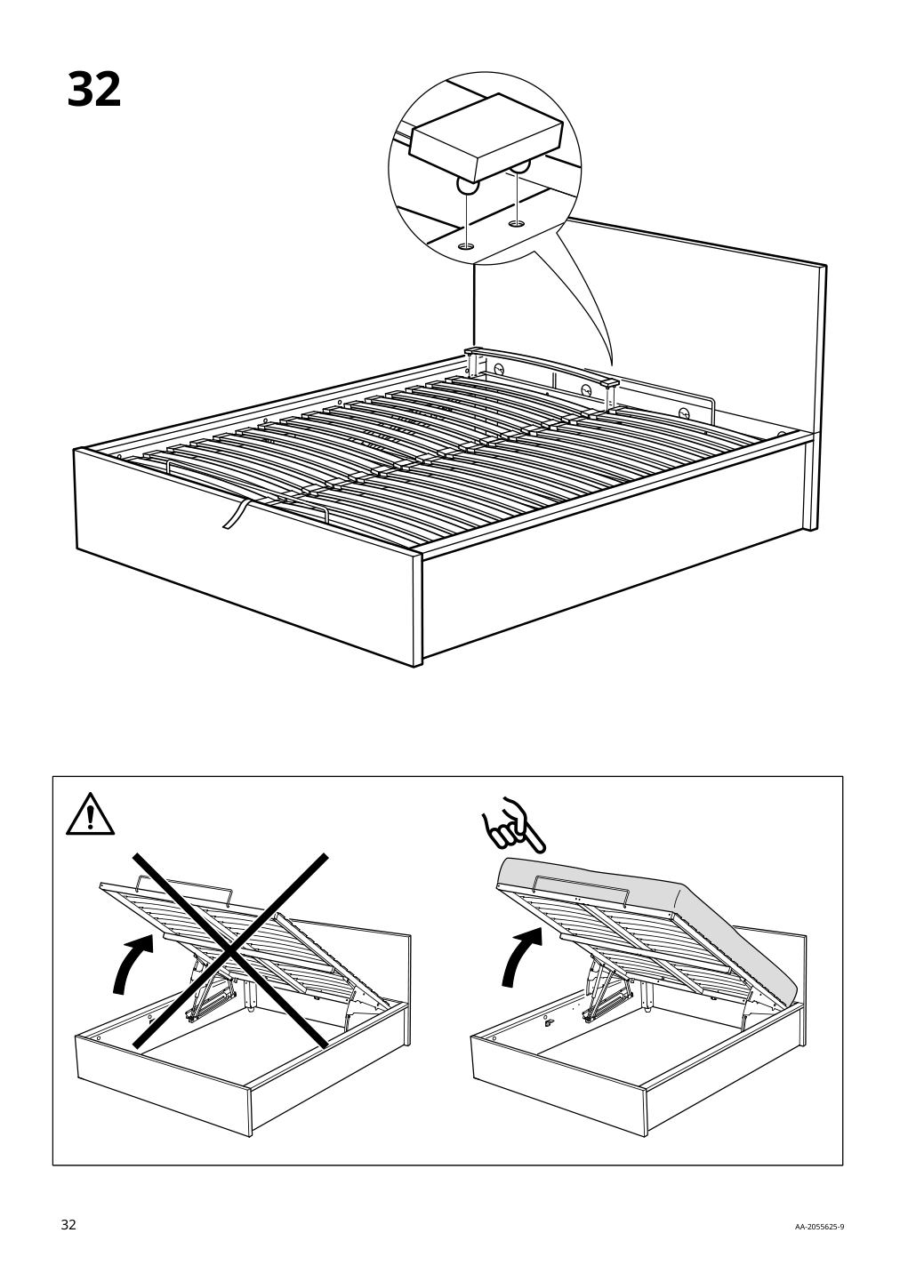 Assembly instructions for IKEA Malm storage bed black brown | Page 32 - IKEA MALM storage bed 704.048.04