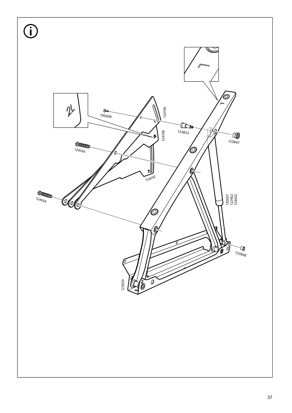 Assembly instructions for IKEA Malm storage bed black brown | Page 37 - IKEA MALM storage bed 704.048.04