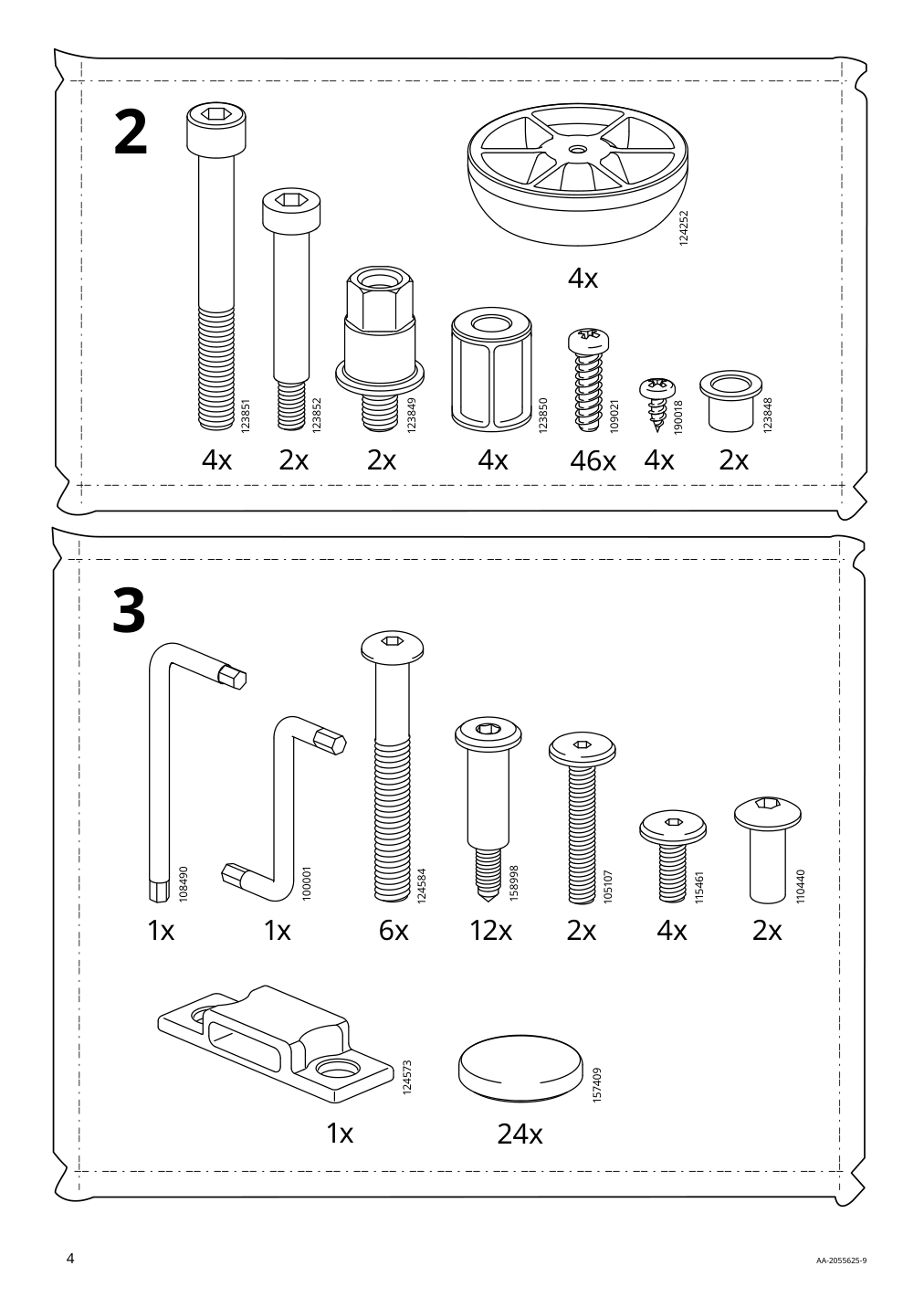 Assembly instructions for IKEA Malm storage bed black brown | Page 4 - IKEA MALM storage bed 704.048.04