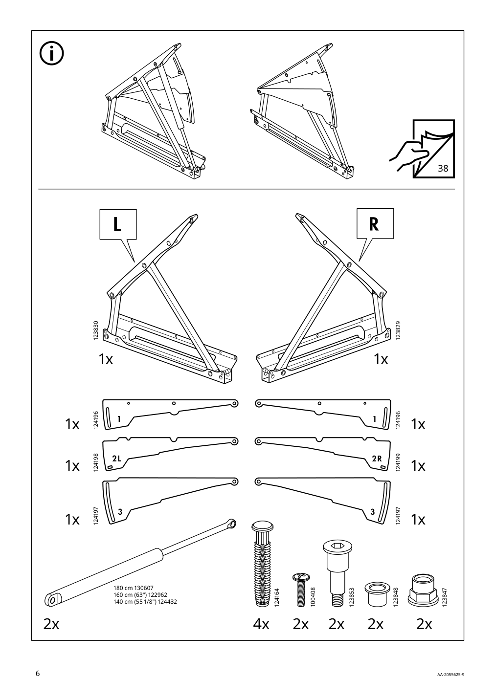 Assembly instructions for IKEA Malm storage bed black brown | Page 6 - IKEA MALM storage bed 704.048.04