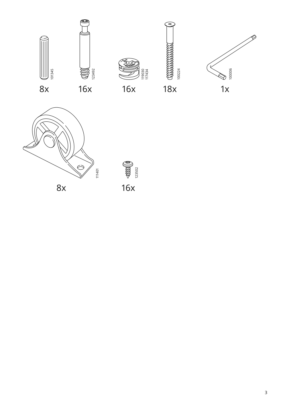 Assembly instructions for IKEA Malm underbed storage box for high bed black brown | Page 3 - IKEA MALM high bed frame/2 storage boxes 091.304.79