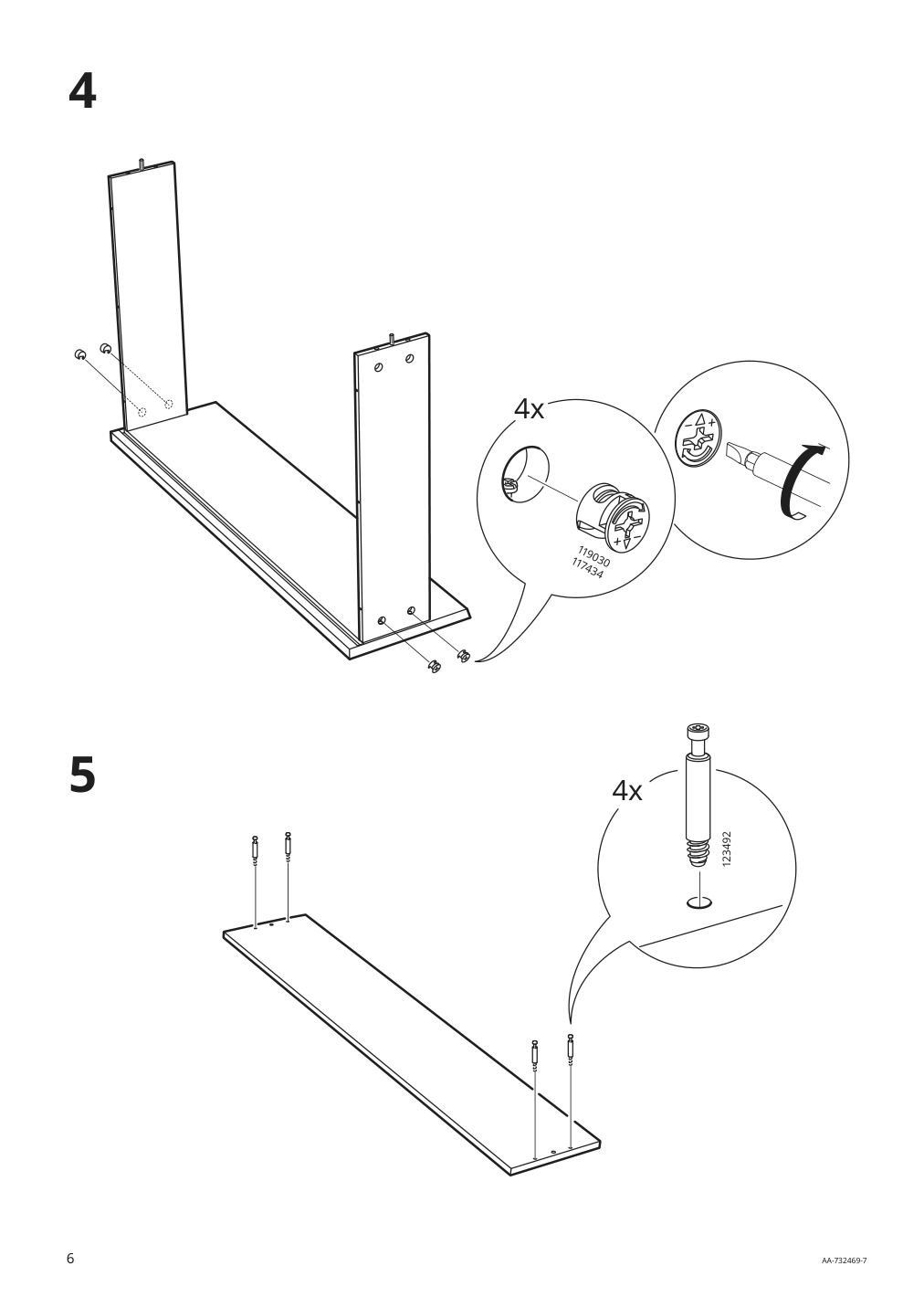 Assembly instructions for IKEA Malm underbed storage box for high bed black brown | Page 6 - IKEA MALM high bed frame/2 storage boxes 091.304.79