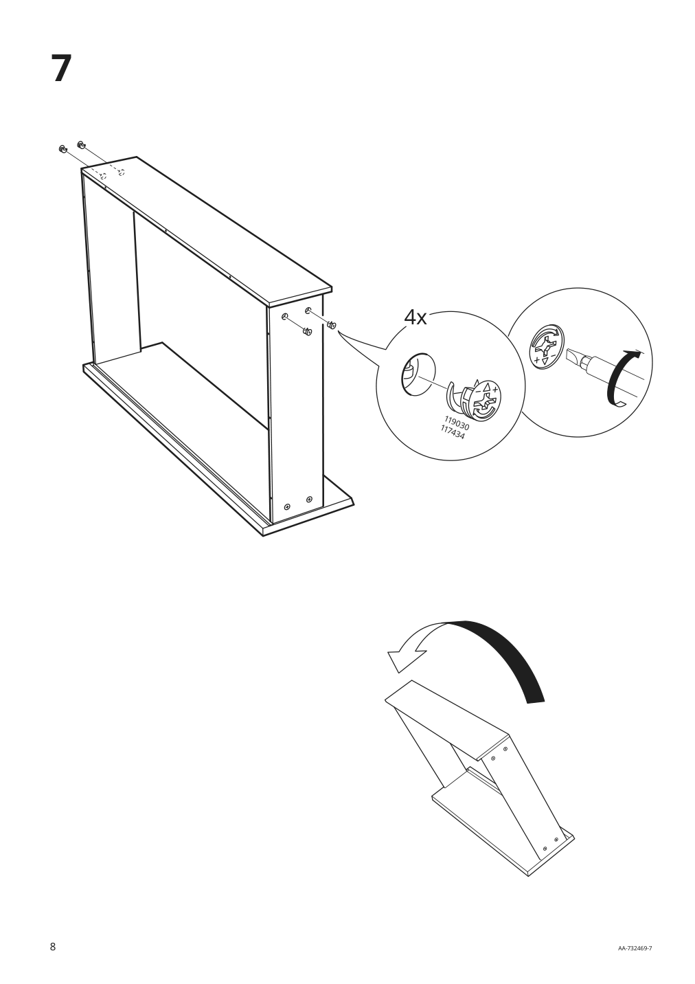 Assembly instructions for IKEA Malm underbed storage box for high bed black brown | Page 8 - IKEA MALM high bed frame/2 storage boxes 091.304.79