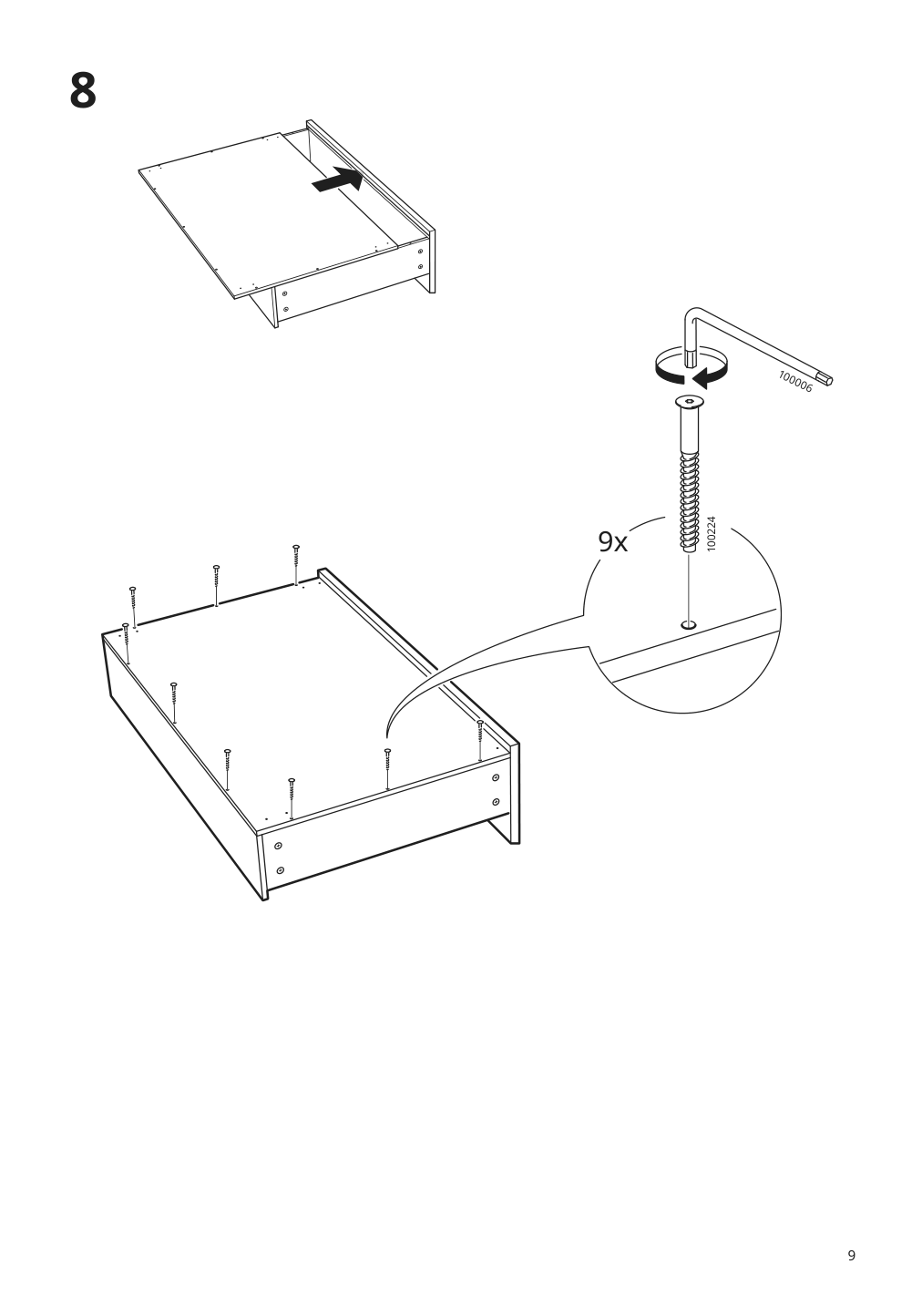 Assembly instructions for IKEA Malm underbed storage box for high bed black brown | Page 9 - IKEA MALM high bed frame/2 storage boxes 091.304.79