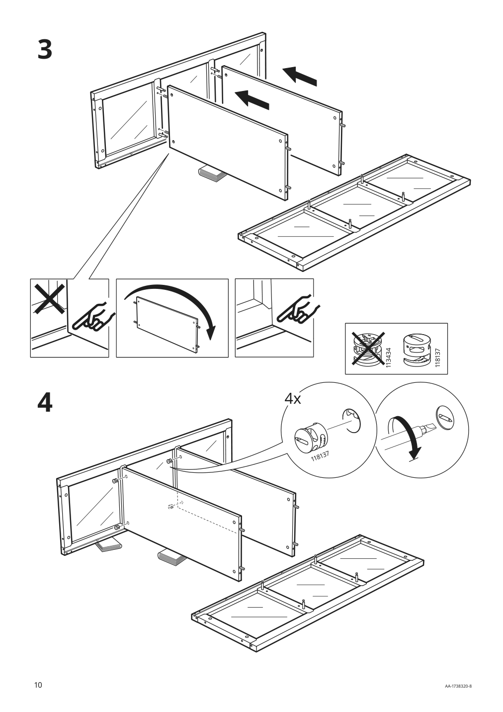 Assembly instructions for IKEA Malsjoe glass door cabinet black stained | Page 10 - IKEA MALSJÖ glass-door cabinet 603.034.81