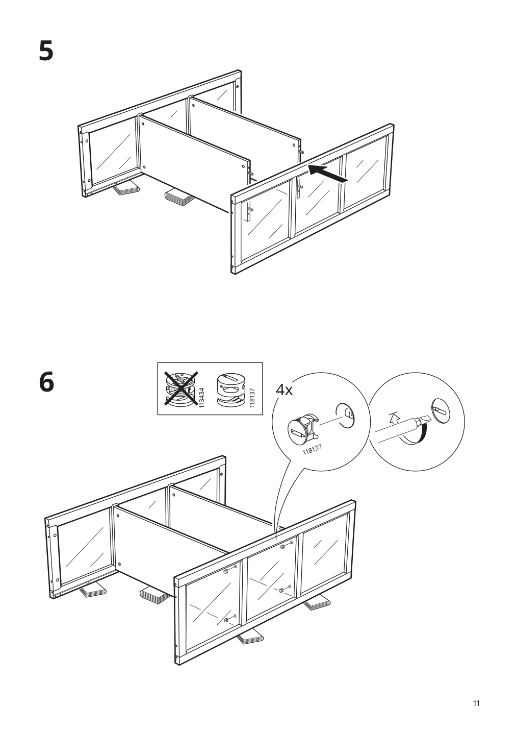 Assembly instructions for IKEA Malsjoe glass door cabinet black stained | Page 11 - IKEA MALSJÖ glass-door cabinet 603.034.81