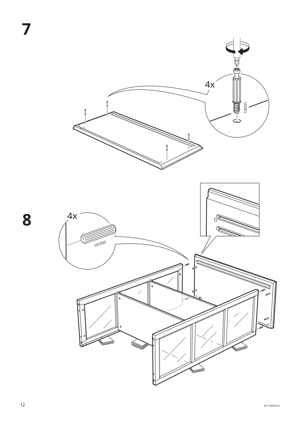 Assembly instructions for IKEA Malsjoe glass door cabinet black stained | Page 12 - IKEA MALSJÖ glass-door cabinet 603.034.81