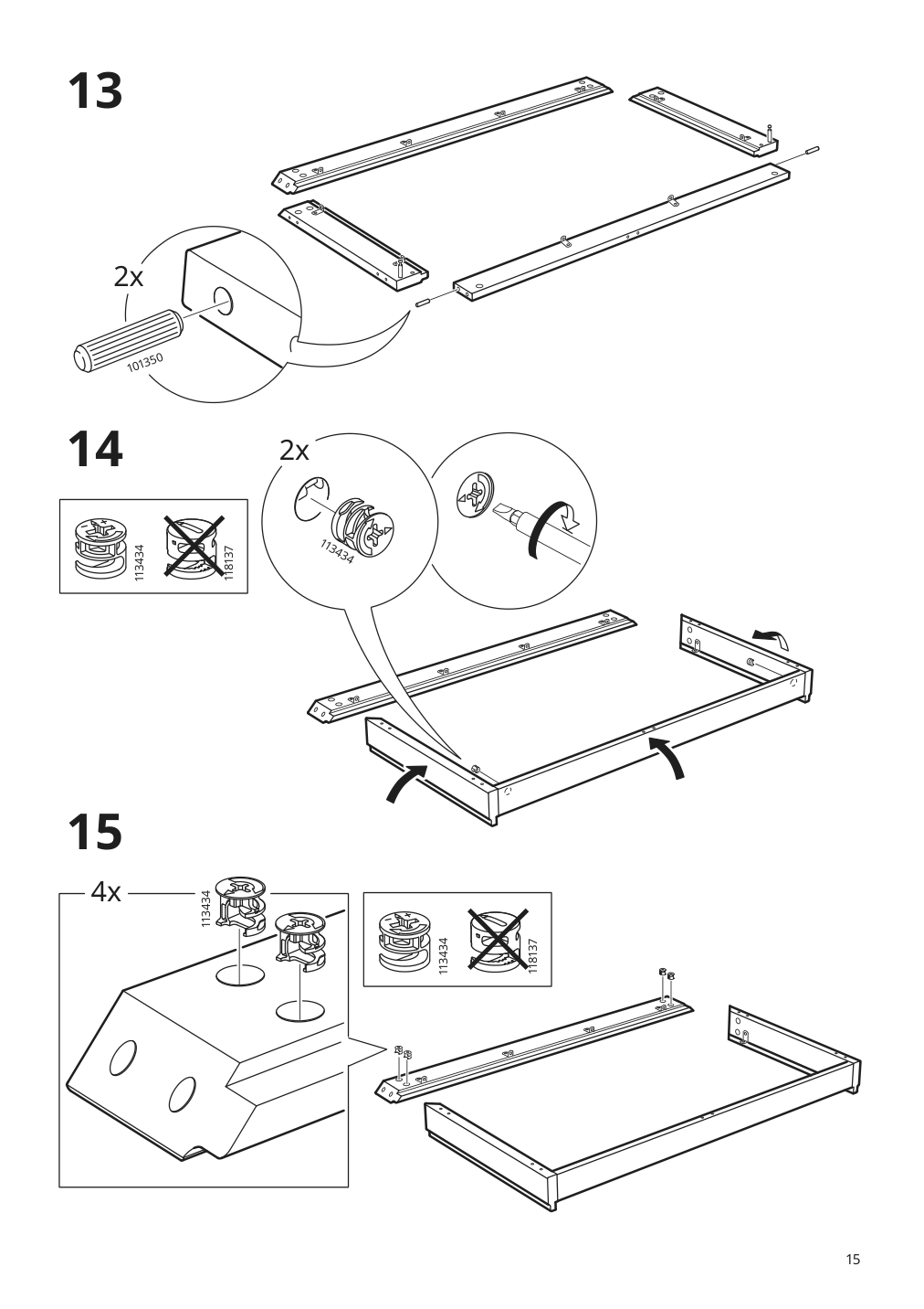 Assembly instructions for IKEA Malsjoe glass door cabinet black stained | Page 15 - IKEA MALSJÖ glass-door cabinet 603.034.81