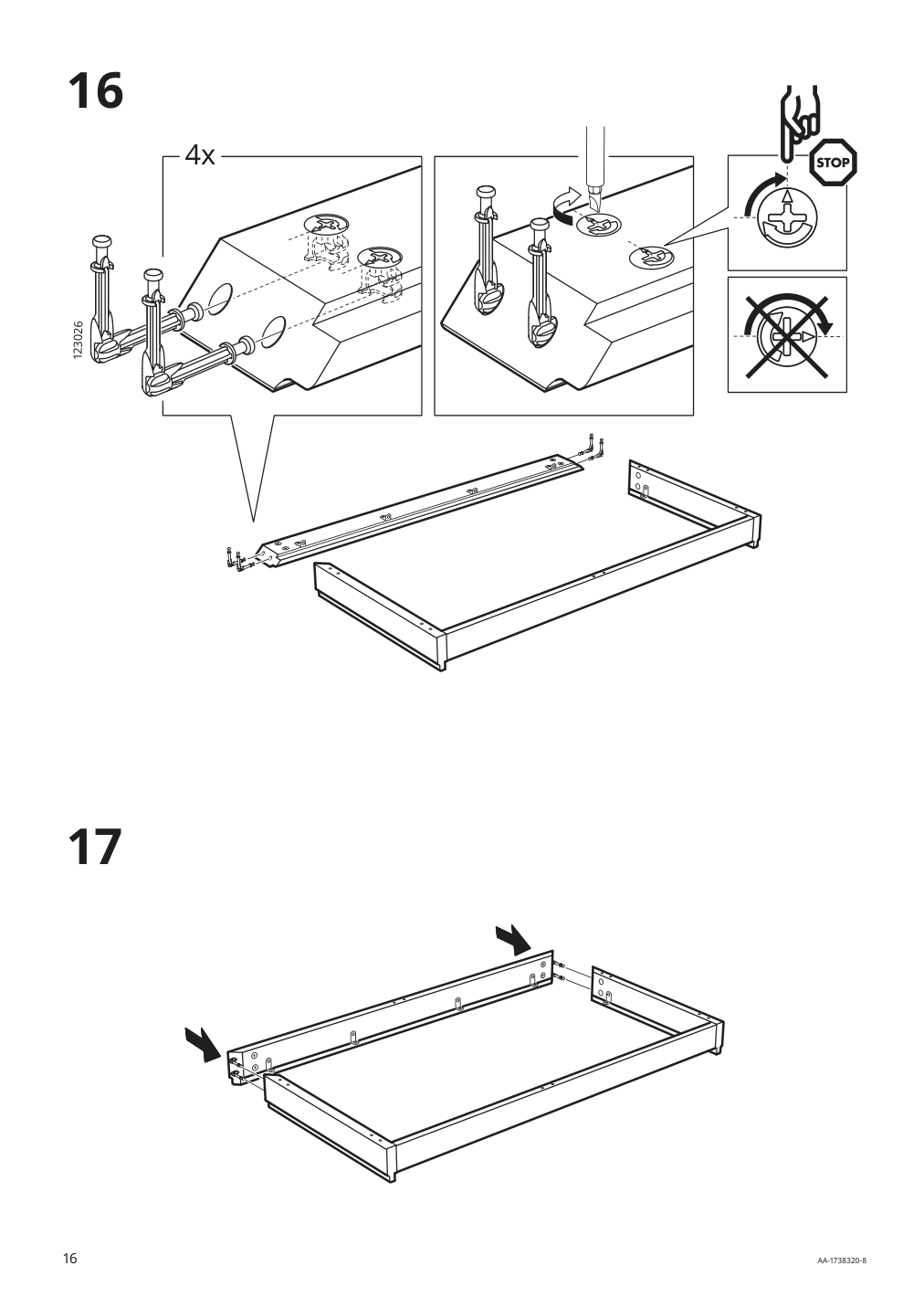 Assembly instructions for IKEA Malsjoe glass door cabinet black stained | Page 16 - IKEA MALSJÖ glass-door cabinet 603.034.81