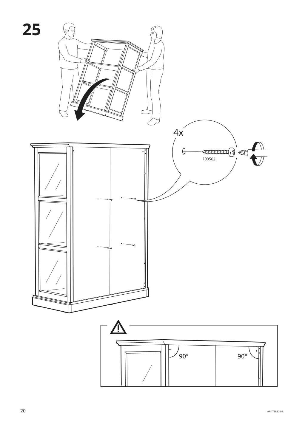 Assembly instructions for IKEA Malsjoe glass door cabinet black stained | Page 20 - IKEA MALSJÖ glass-door cabinet 603.034.81