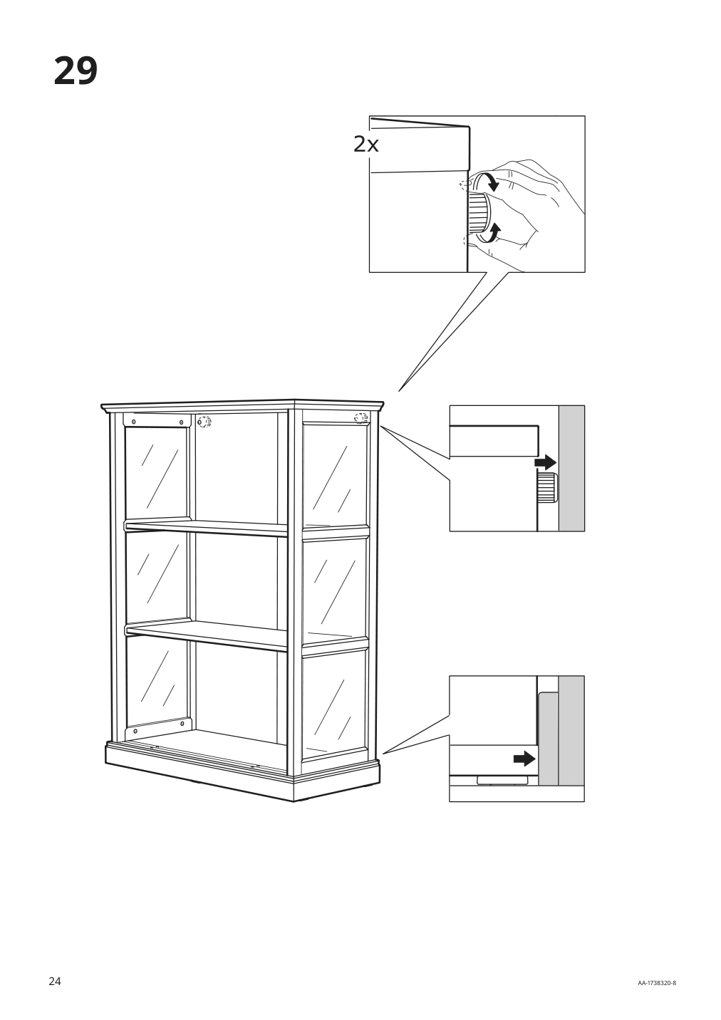 Assembly instructions for IKEA Malsjoe glass door cabinet black stained | Page 24 - IKEA MALSJÖ glass-door cabinet 603.034.81