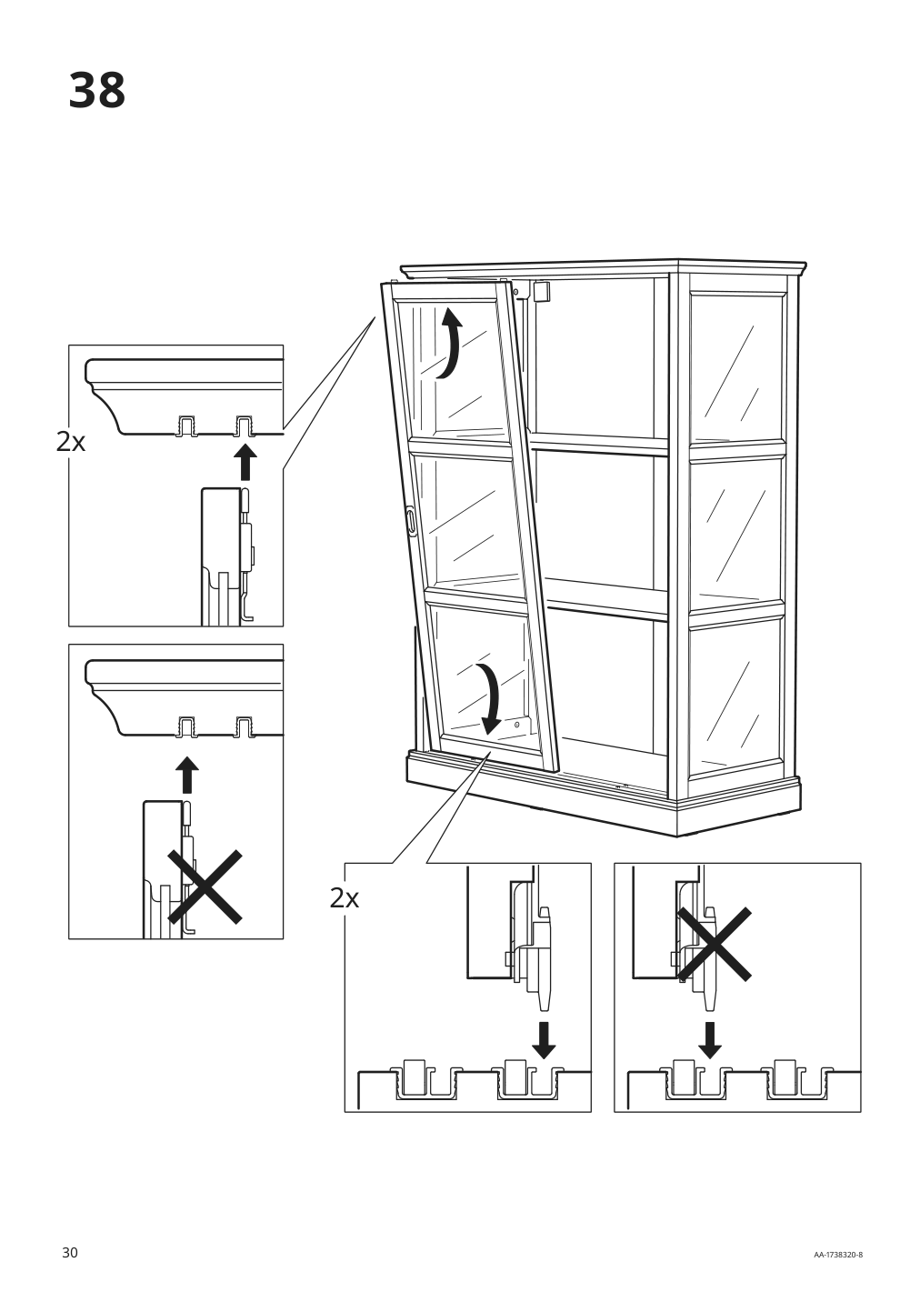 Assembly instructions for IKEA Malsjoe glass door cabinet black stained | Page 30 - IKEA MALSJÖ glass-door cabinet 603.034.81