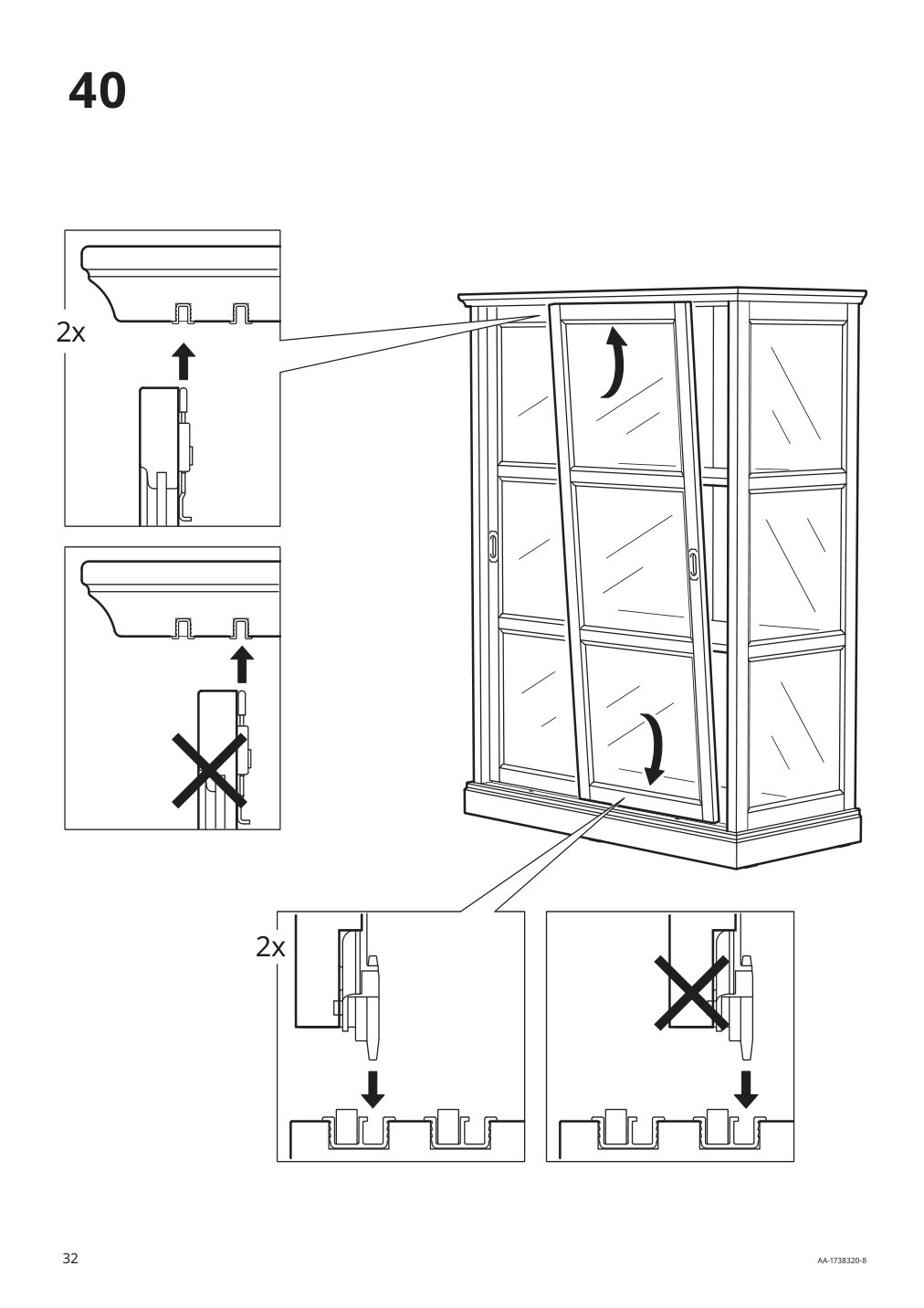 Assembly instructions for IKEA Malsjoe glass door cabinet black stained | Page 32 - IKEA MALSJÖ glass-door cabinet 603.034.81