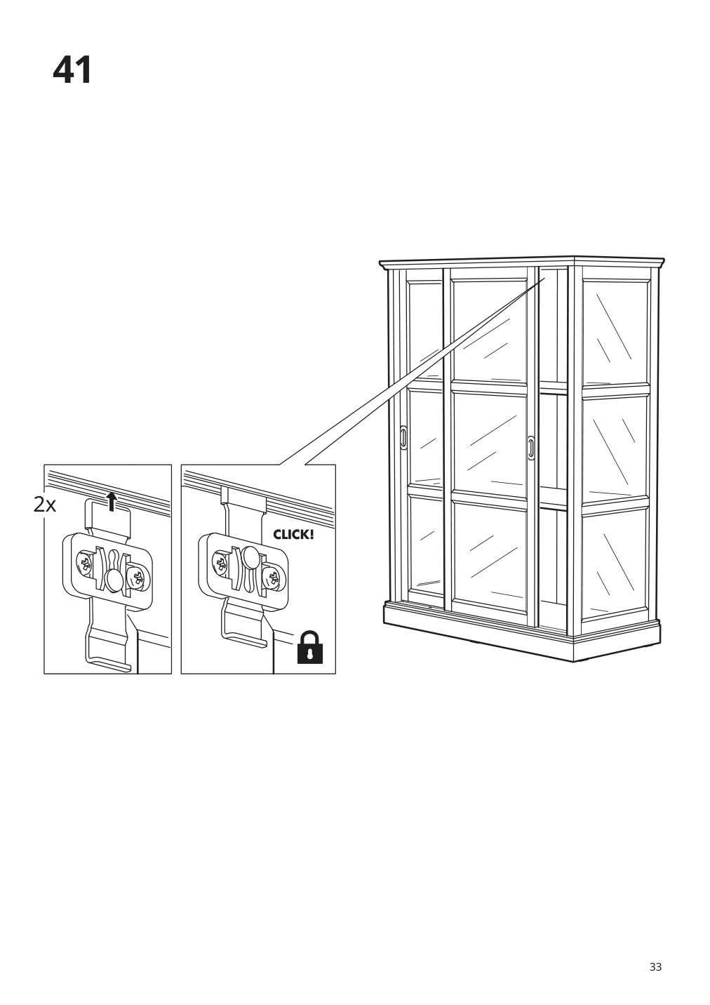 Assembly instructions for IKEA Malsjoe glass door cabinet black stained | Page 33 - IKEA MALSJÖ glass-door cabinet 603.034.81