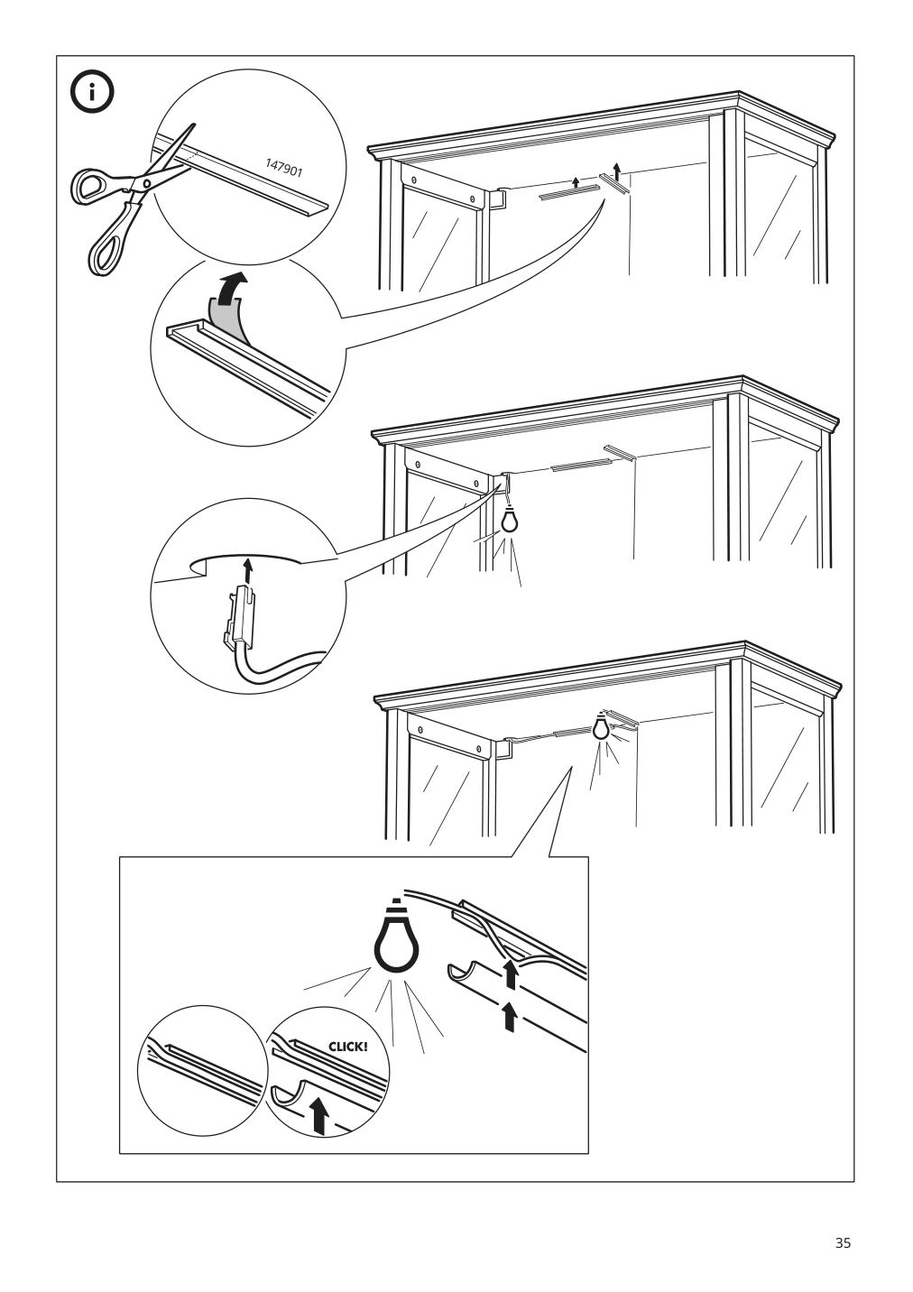 Assembly instructions for IKEA Malsjoe glass door cabinet black stained | Page 35 - IKEA MALSJÖ glass-door cabinet 603.034.81