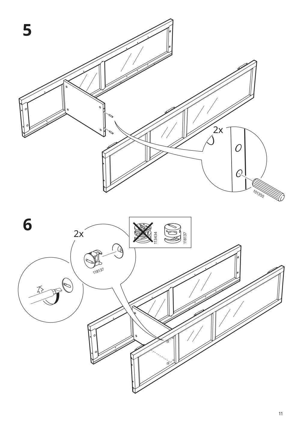 Assembly instructions for IKEA Malsjoe glass door cabinet black stained | Page 11 - IKEA MALSJÖ glass-door cabinet 303.034.87