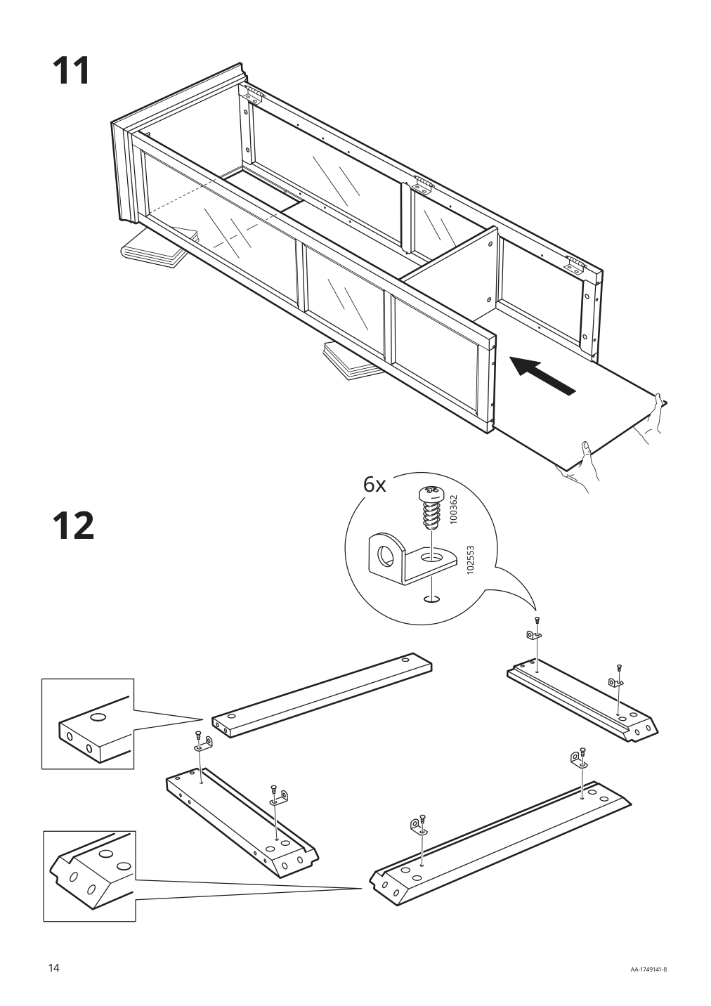 Assembly instructions for IKEA Malsjoe glass door cabinet black stained | Page 14 - IKEA MALSJÖ glass-door cabinet 303.034.87