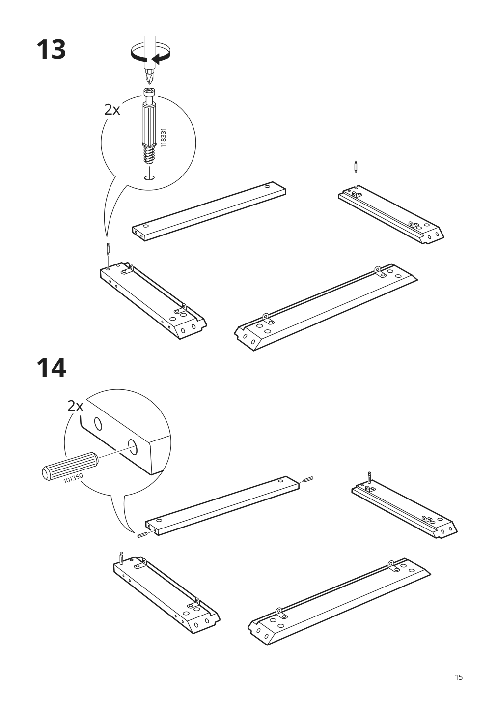 Assembly instructions for IKEA Malsjoe glass door cabinet black stained | Page 15 - IKEA MALSJÖ glass-door cabinet 303.034.87