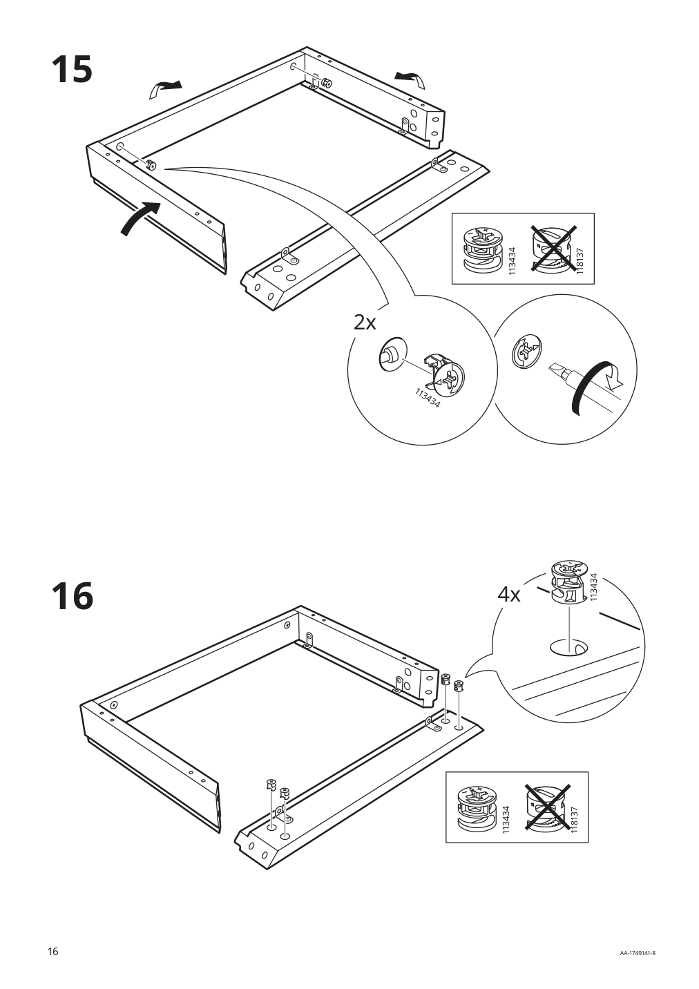 Assembly instructions for IKEA Malsjoe glass door cabinet black stained | Page 16 - IKEA MALSJÖ glass-door cabinet 303.034.87