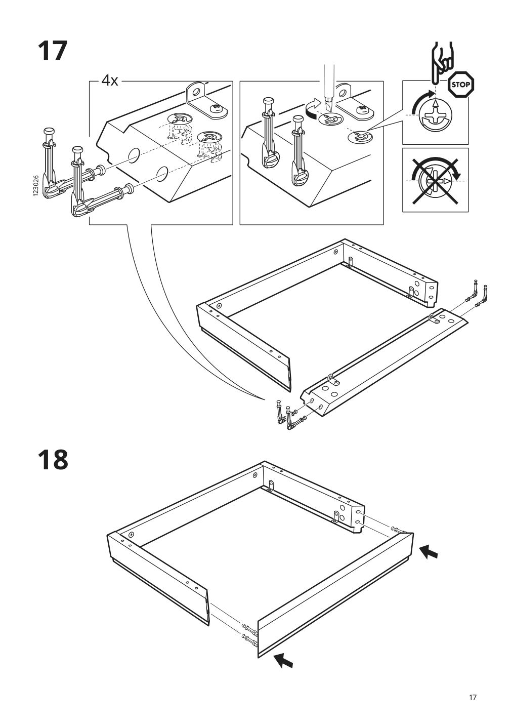 Assembly instructions for IKEA Malsjoe glass door cabinet black stained | Page 17 - IKEA MALSJÖ glass-door cabinet 303.034.87