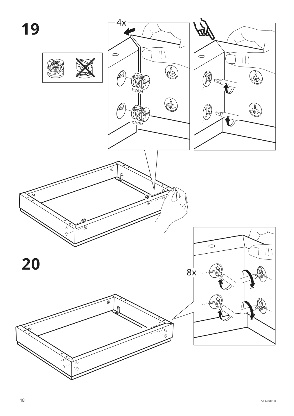 Assembly instructions for IKEA Malsjoe glass door cabinet black stained | Page 18 - IKEA MALSJÖ glass-door cabinet 303.034.87