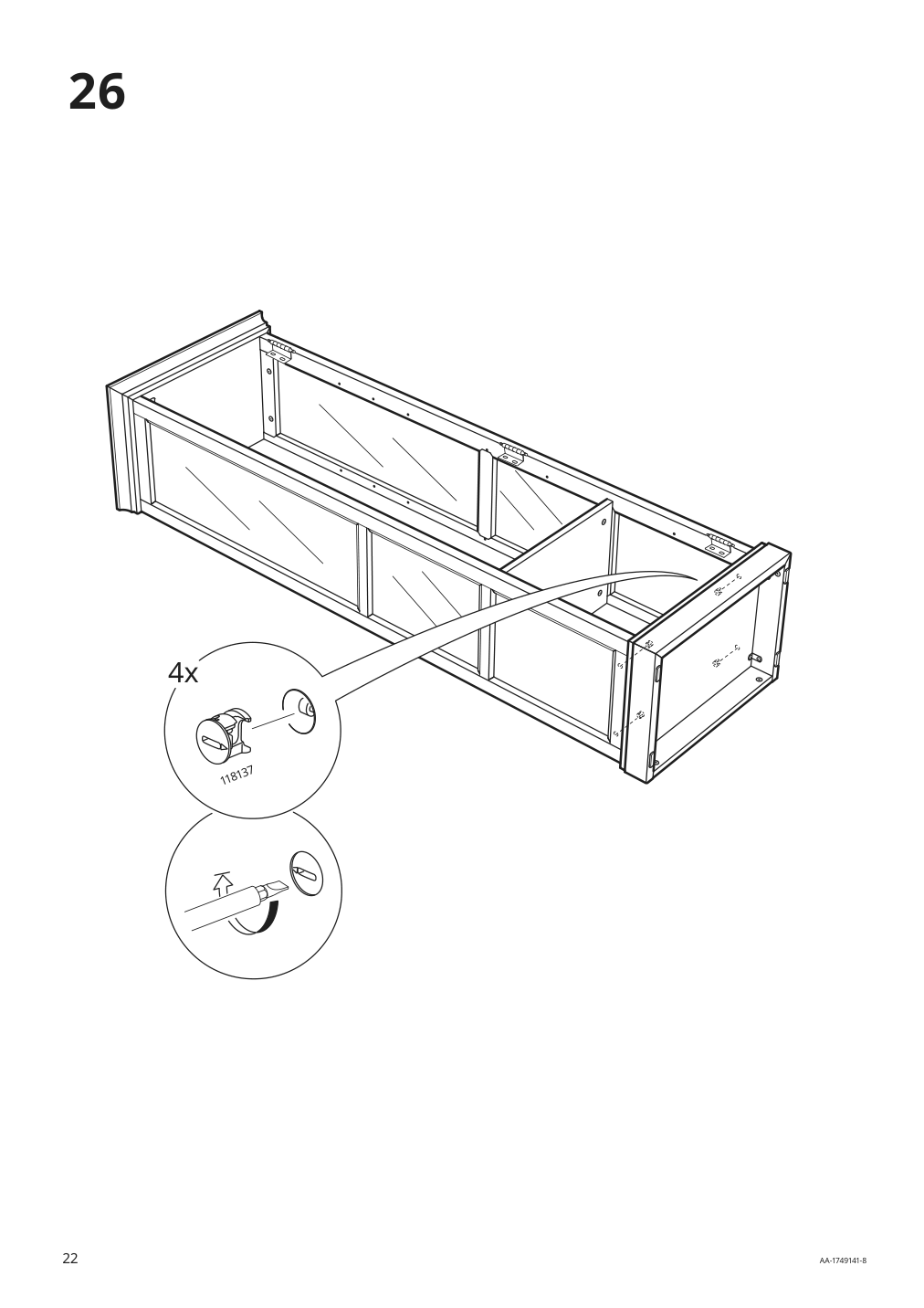 Assembly instructions for IKEA Malsjoe glass door cabinet black stained | Page 22 - IKEA MALSJÖ glass-door cabinet 303.034.87