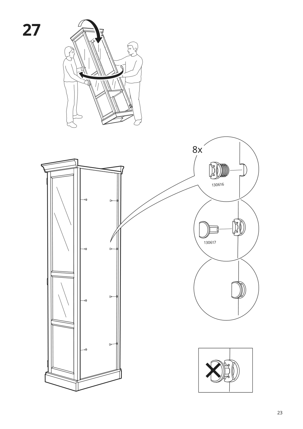 Assembly instructions for IKEA Malsjoe glass door cabinet black stained | Page 23 - IKEA MALSJÖ glass-door cabinet 303.034.87