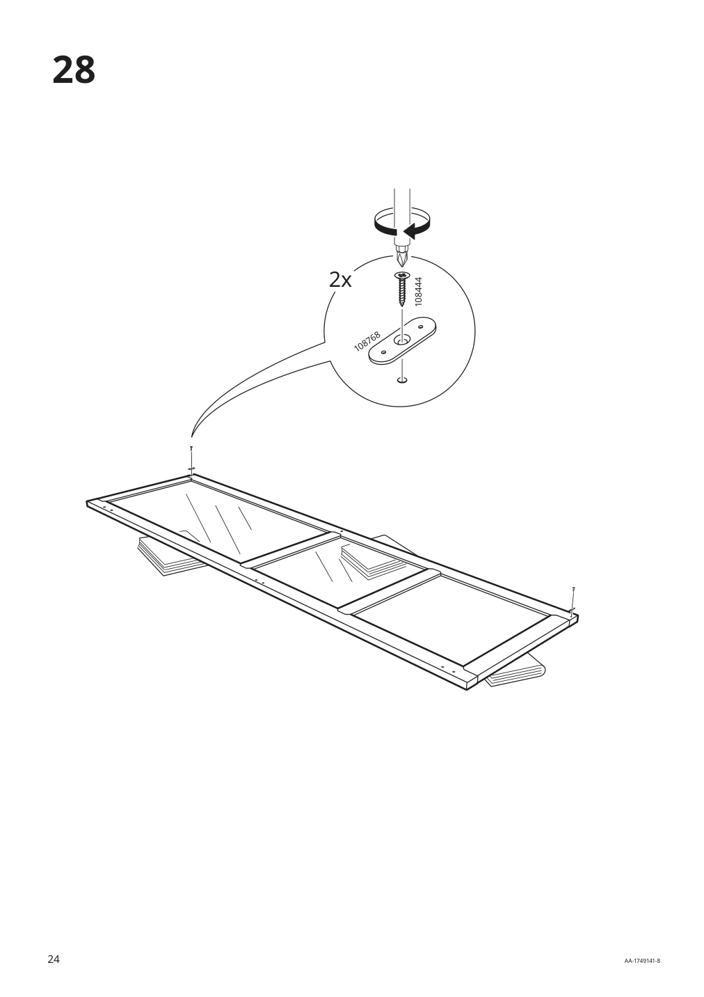 Assembly instructions for IKEA Malsjoe glass door cabinet black stained | Page 24 - IKEA MALSJÖ glass-door cabinet 303.034.87