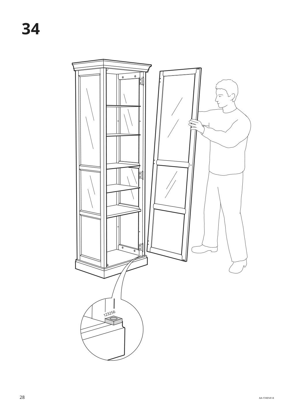 Assembly instructions for IKEA Malsjoe glass door cabinet black stained | Page 28 - IKEA MALSJÖ glass-door cabinet 303.034.87