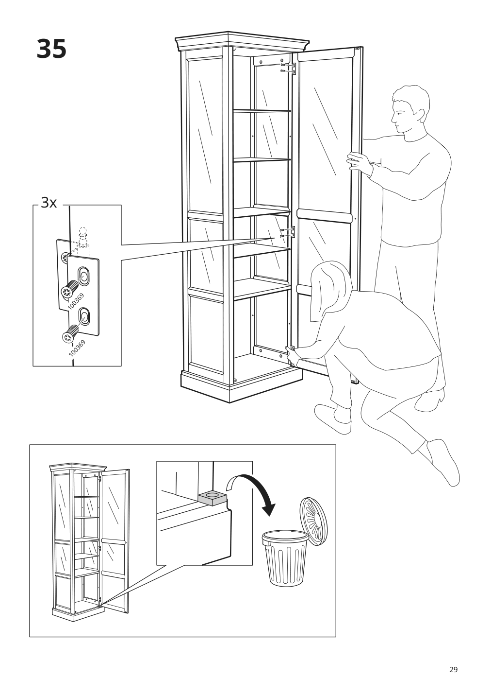 Assembly instructions for IKEA Malsjoe glass door cabinet black stained | Page 29 - IKEA MALSJÖ glass-door cabinet 303.034.87