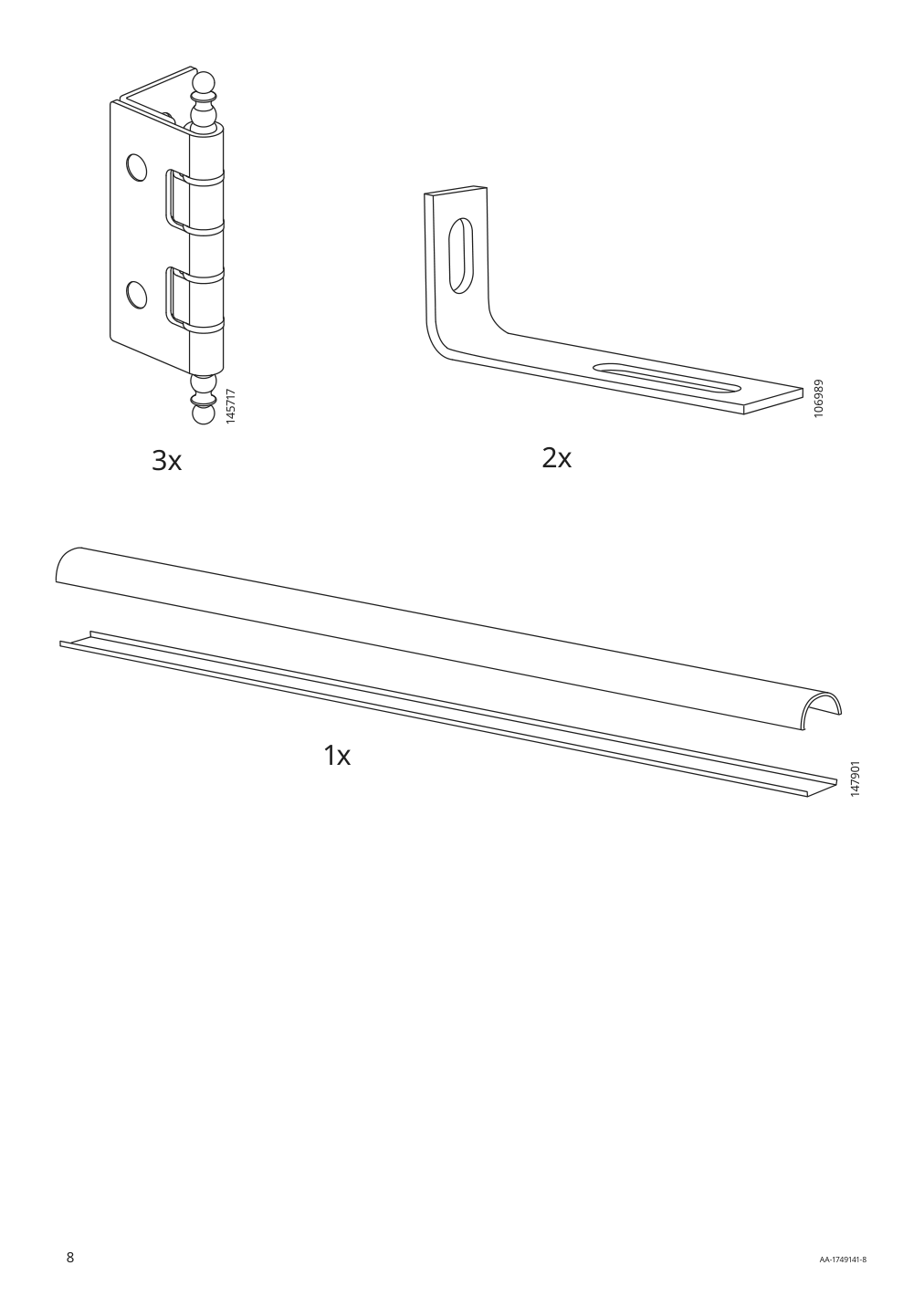 Assembly instructions for IKEA Malsjoe glass door cabinet black stained | Page 8 - IKEA MALSJÖ glass-door cabinet 303.034.87