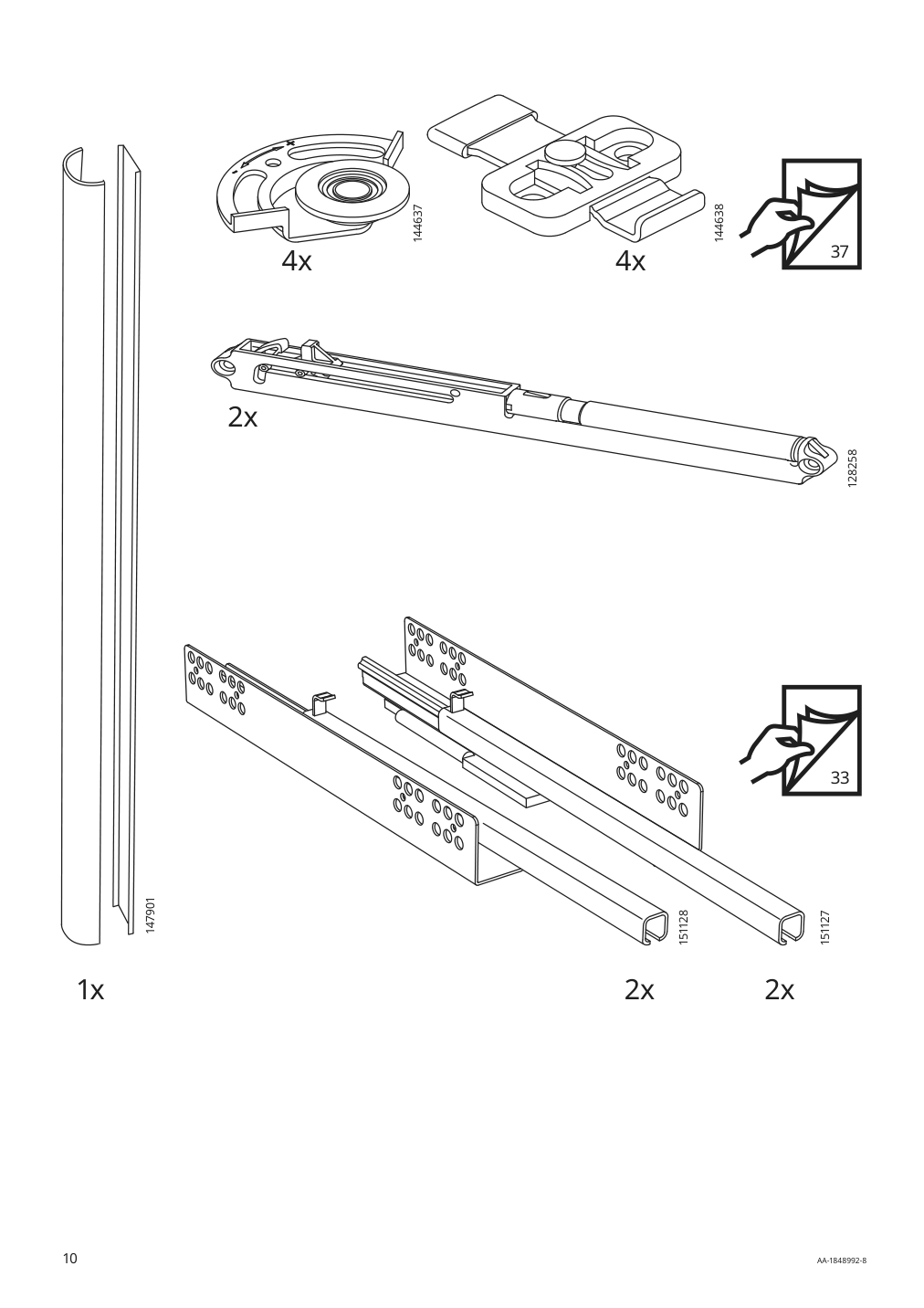 Assembly instructions for IKEA Malsjoe sideboard black stained | Page 10 - IKEA MALSJÖ sideboard 003.277.72