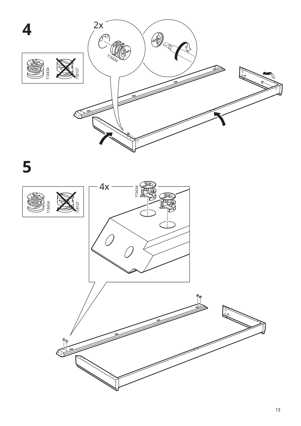 Assembly instructions for IKEA Malsjoe sideboard black stained | Page 13 - IKEA MALSJÖ sideboard 003.277.72