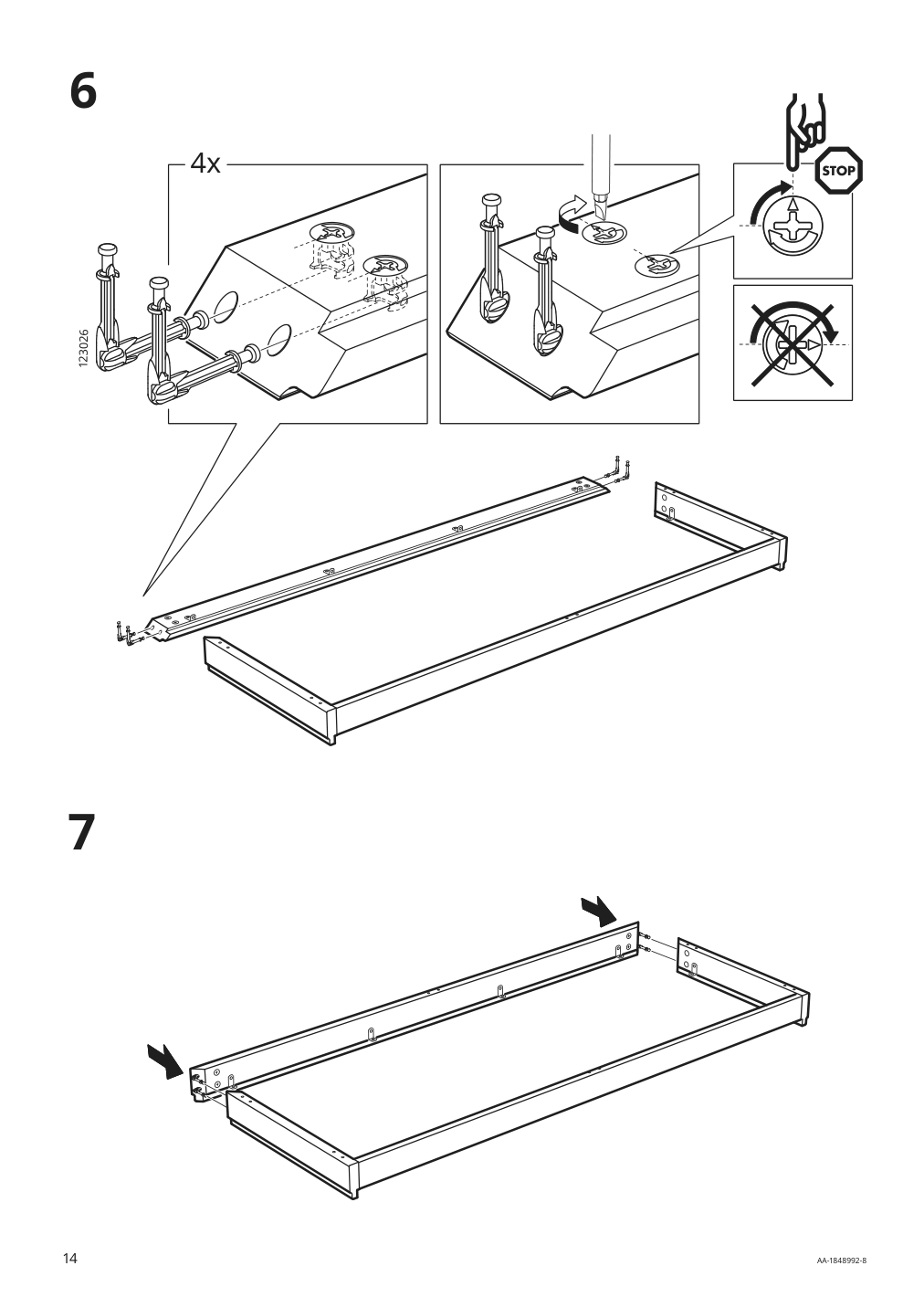 Assembly instructions for IKEA Malsjoe sideboard black stained | Page 14 - IKEA MALSJÖ sideboard 003.277.72