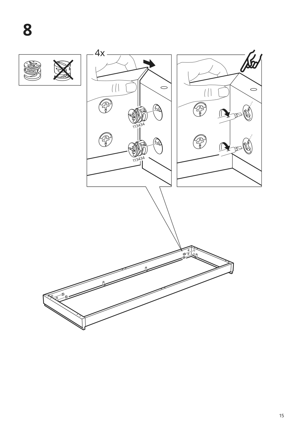 Assembly instructions for IKEA Malsjoe sideboard black stained | Page 15 - IKEA MALSJÖ sideboard 003.277.72