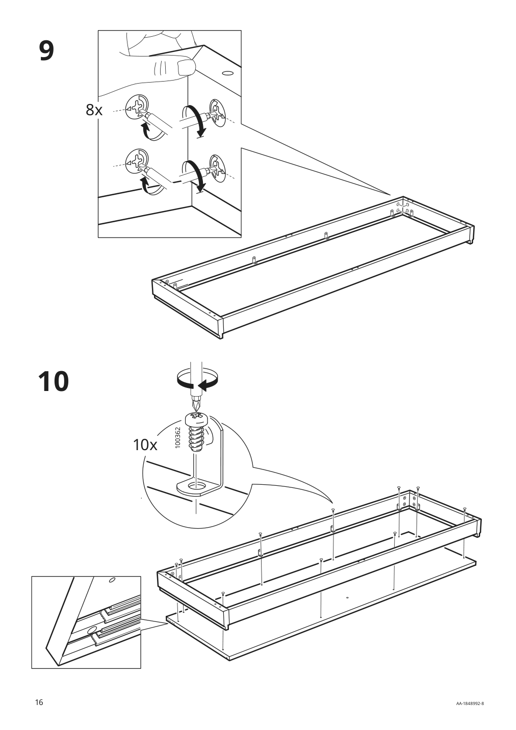 Assembly instructions for IKEA Malsjoe sideboard black stained | Page 16 - IKEA MALSJÖ sideboard 003.277.72