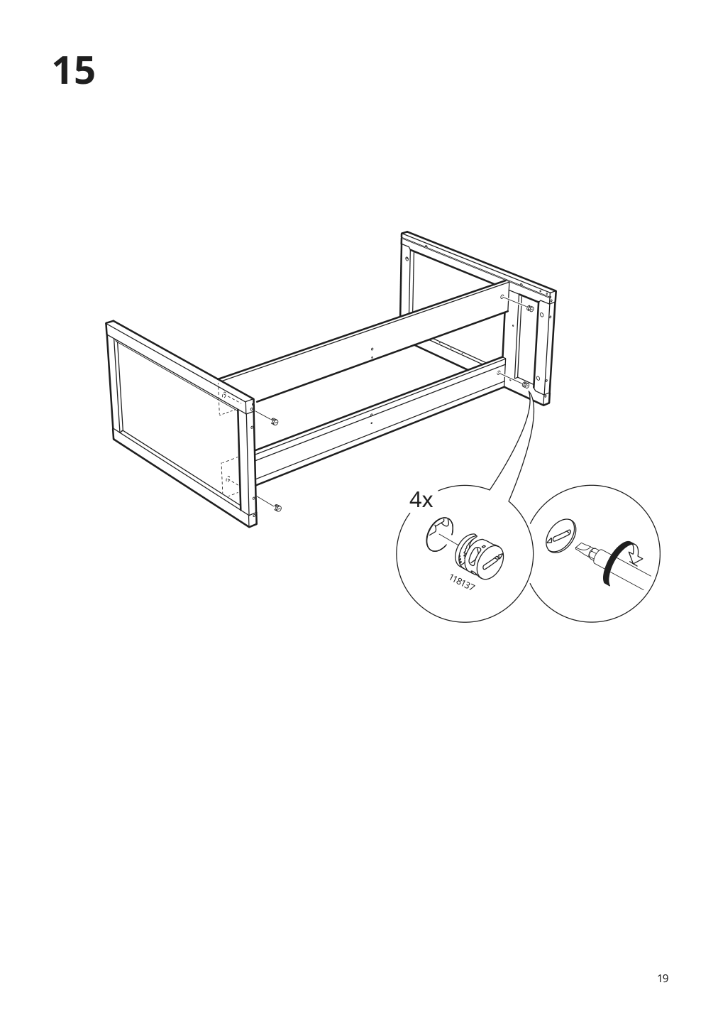 Assembly instructions for IKEA Malsjoe sideboard black stained | Page 19 - IKEA MALSJÖ sideboard 003.277.72