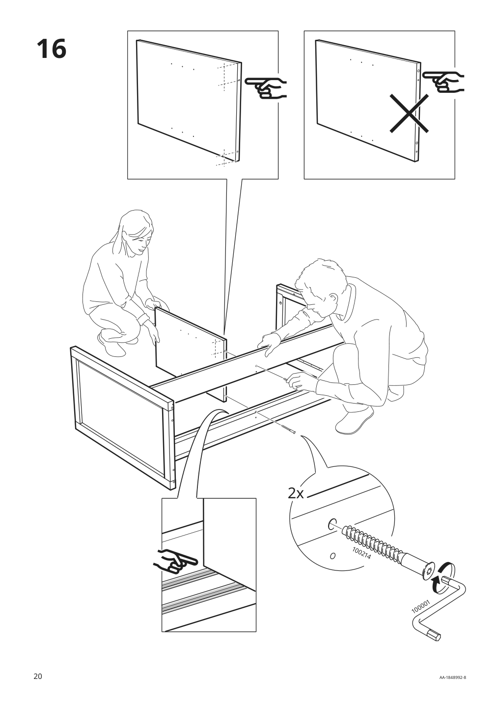 Assembly instructions for IKEA Malsjoe sideboard black stained | Page 20 - IKEA MALSJÖ sideboard 003.277.72