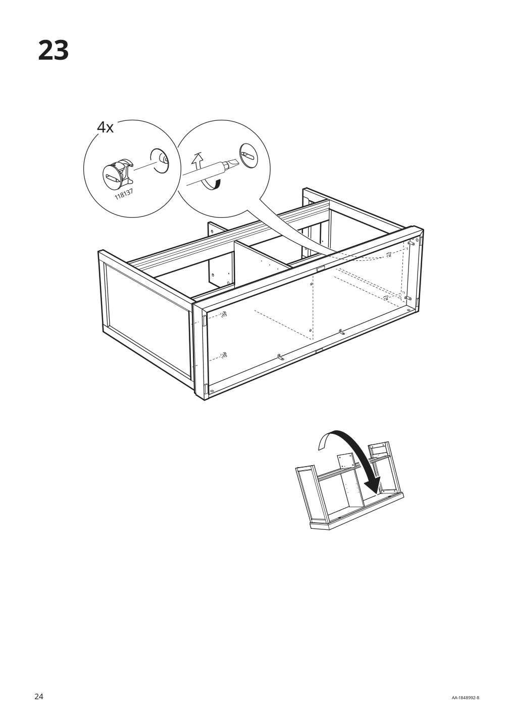 Assembly instructions for IKEA Malsjoe sideboard black stained | Page 24 - IKEA MALSJÖ sideboard 003.277.72