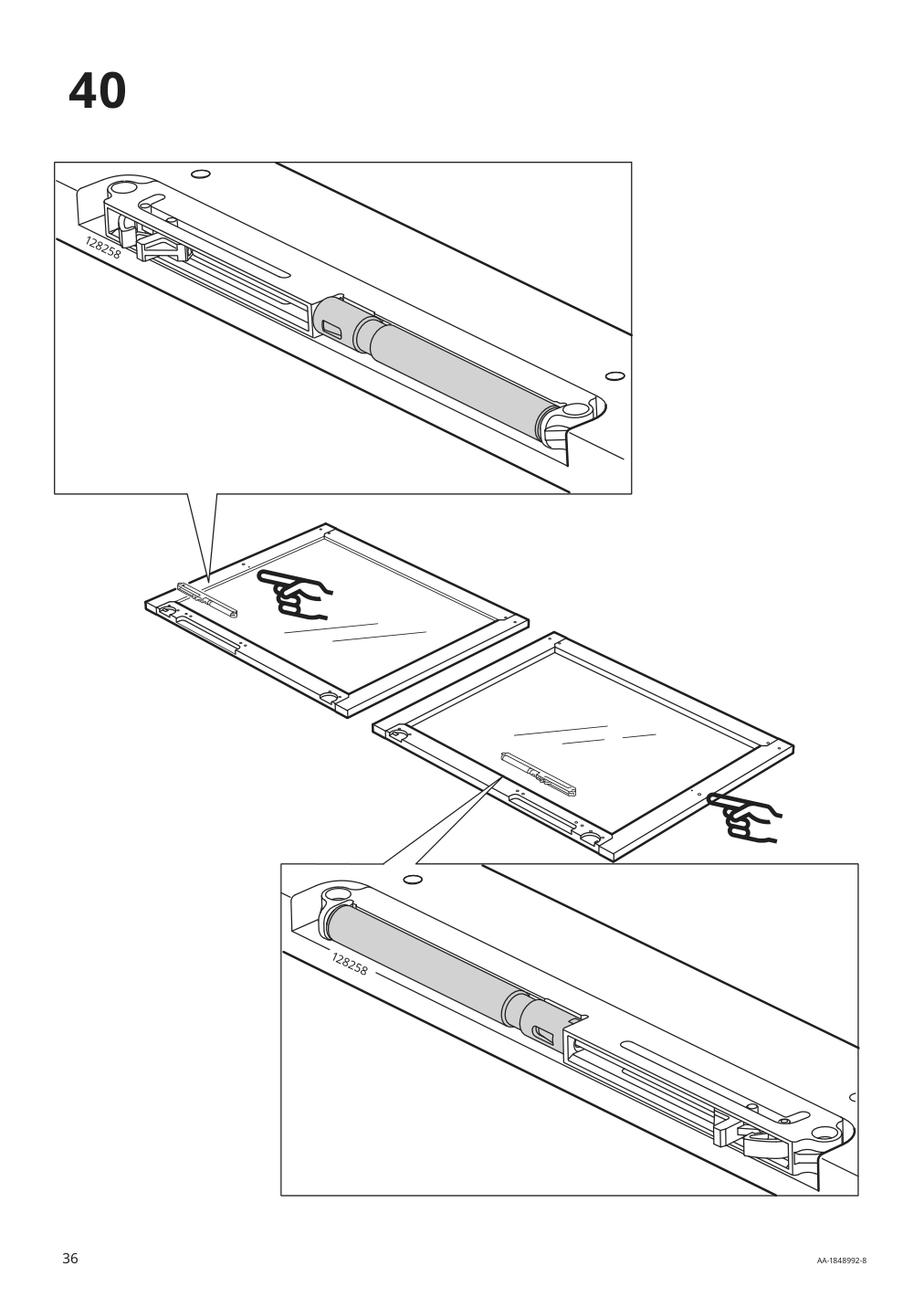 Assembly instructions for IKEA Malsjoe sideboard black stained | Page 36 - IKEA MALSJÖ sideboard 003.277.72