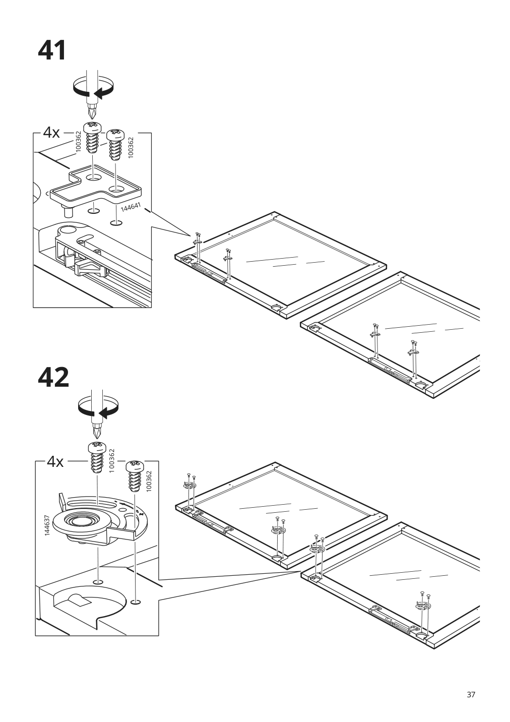 Assembly instructions for IKEA Malsjoe sideboard black stained | Page 37 - IKEA MALSJÖ sideboard 003.277.72